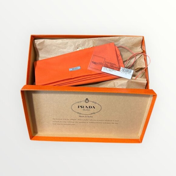 Prada SS2010 Limited Edition Woven Madras Leather Flats – Size 39 – Rare Box Set - Picture 13 of 14